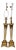 Mid-Century Brass and Ivory Lamps - a Pair For Sale