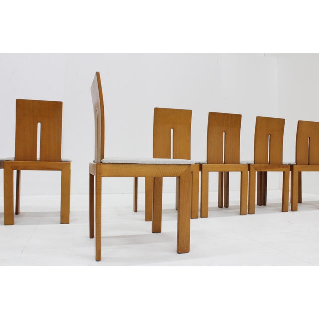 Vintage Italian Dining Room Chairs, 1980s, Set of 8 For Sale - Image 4 of 11