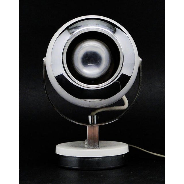 Postmodern Polish Bedside Lamp in Glass and Metal, 1980s For Sale - Image 4 of 9