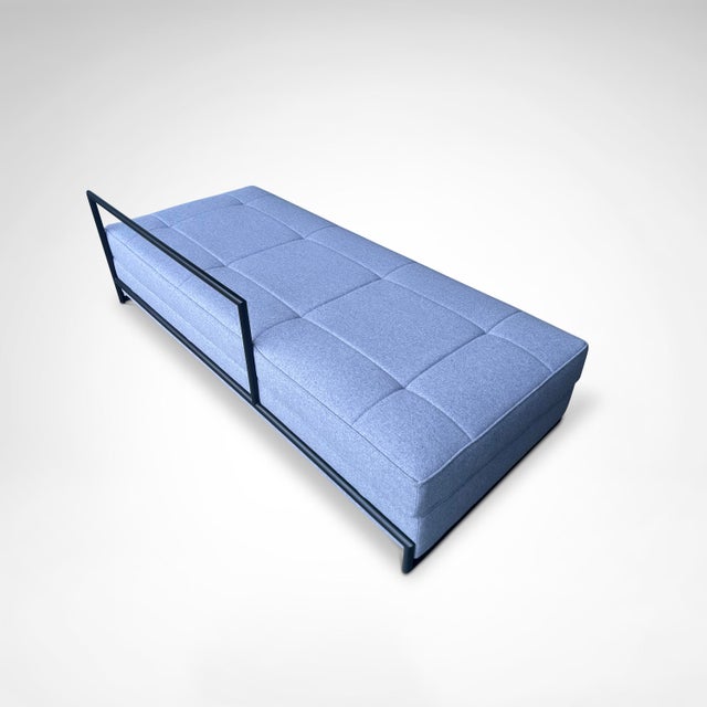Daybed in Black Metal and Kvadrat Wool Fabric by Eileen Gray for Classicon, 2010s For Sale - Image 9 of 13