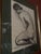 Glass Carl Felkel, Female Nude Charcoal Drawing, Chalk and Charcoal, Framed For Sale - Image 7 of 9