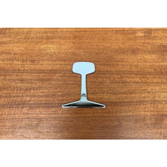 Vintage Danish Railways Piece of Track Chrome Paperweight from DSB Danske Statsbaner For Sale - Image 3 of 13