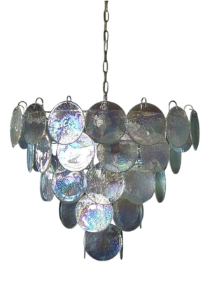 Murano Glass Discs Chandelier, 1990