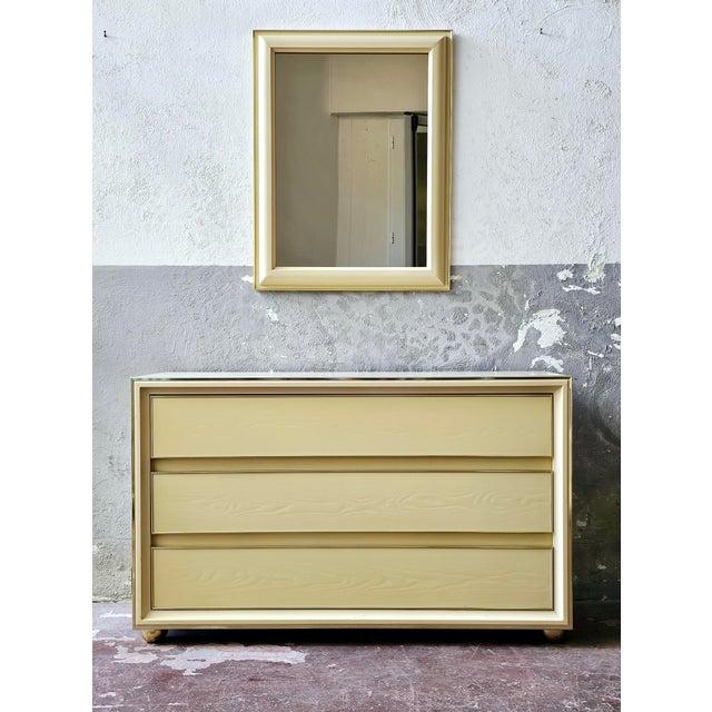 Italian Chest of Drawers with Mirror, 1970s, Set of 2 For Sale - Image 10 of 10