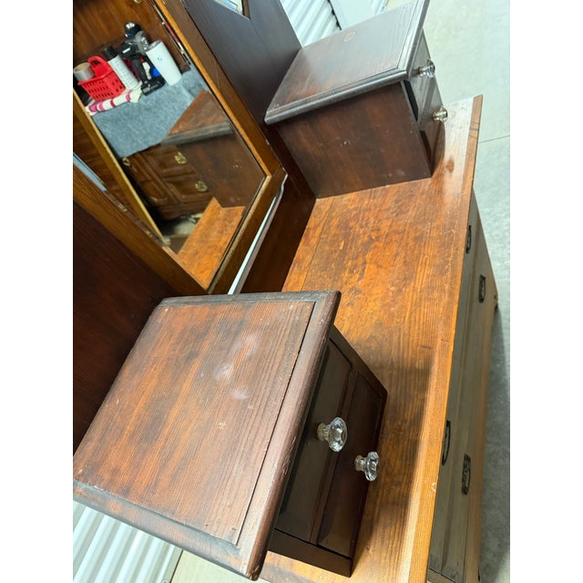 Antique Victorian -Style Dressing Table / Vanity Dresser For Sale - Image 11 of 12