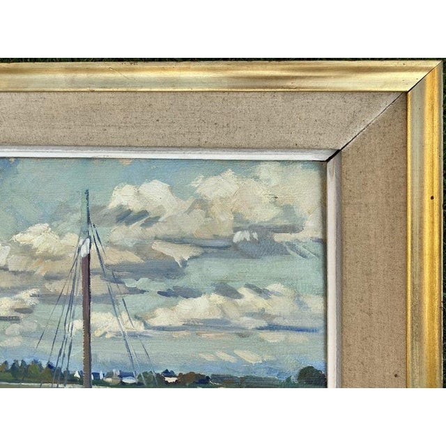 F. Meheut, Breton Boat, Oil on Hardboard For Sale - Image 11 of 13