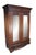 Victorian Antique Victorian Walnut Mirrored Clothing Armoire Wardrobe Closet Cabinet 87" For Sale - Image 3 of 17