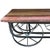 1990s Industrial Iron & Wood Railroad Style Rolling Trolly Cart Coffee Table For Sale In Los Angeles - Image 6 of 7