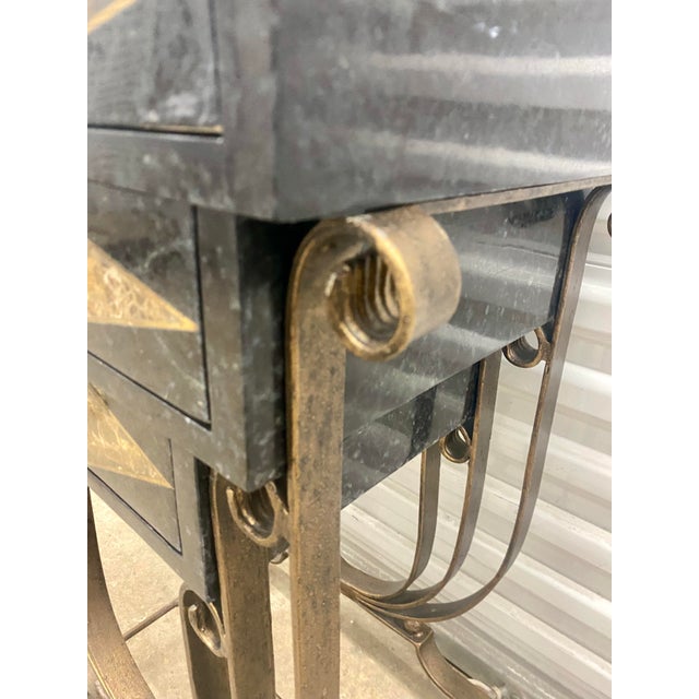 1980s Art-Deco Small Credenza . For Sale - Image 9 of 12