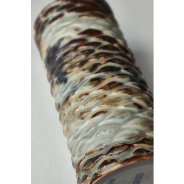 Scandinavian Modern Stoneware Vase attributed to Axel Salto for Royal Copenhagen, 1960s For Sale - Image 11 of 13