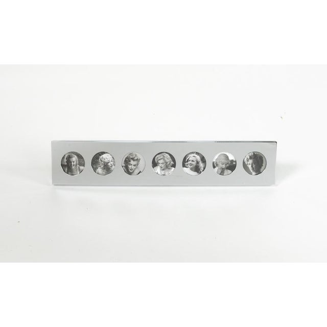 Mid-Century Steel Picture Frame attributed to Felice Antonio Botta, Italy, 1970s For Sale - Image 6 of 15