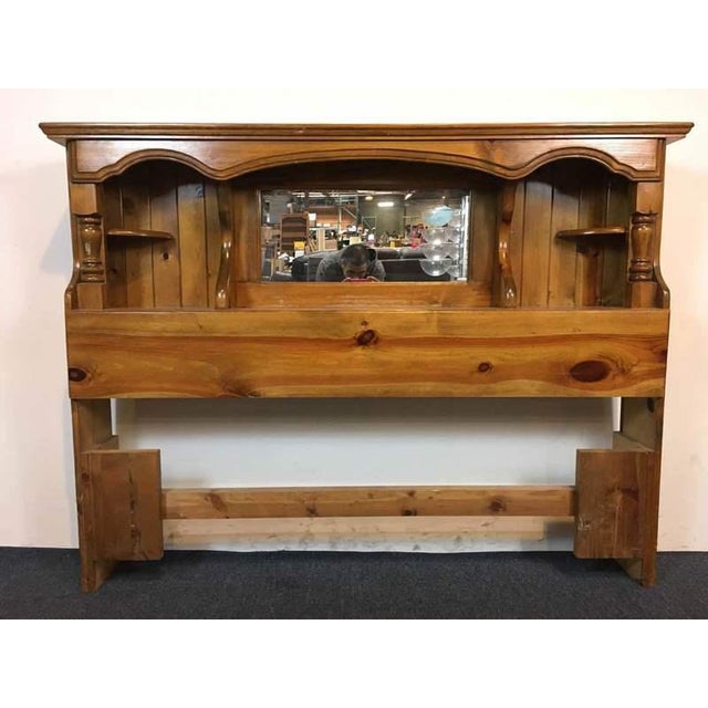 Vintage Carved Pine Full Size Headboard Chairish