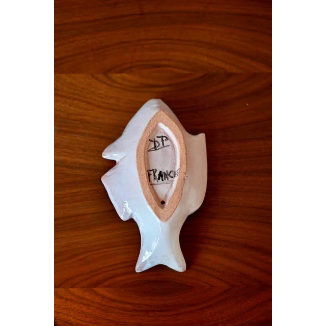 Pink Fish Ceramic Bowl by Denise Picard, France, 1940s For Sale - Image 6 of 7