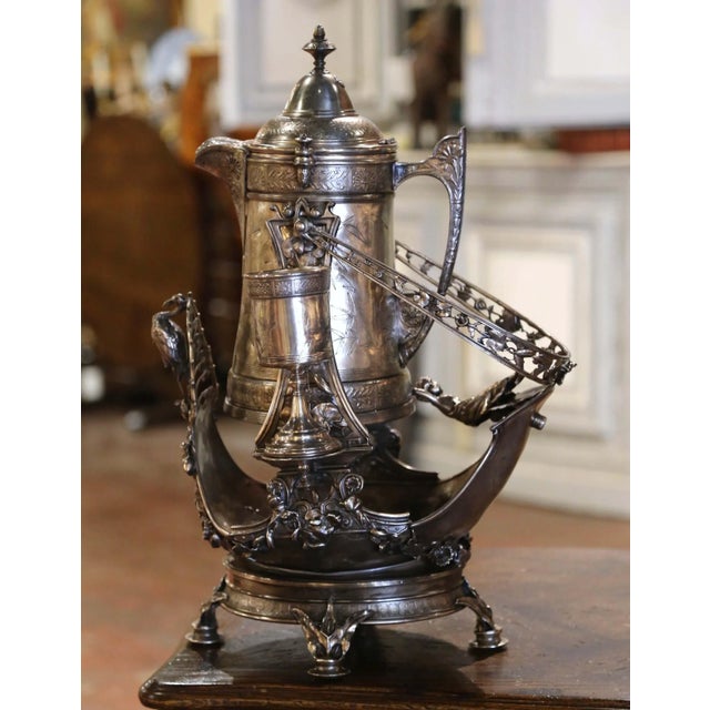 Early 20th Century American Reed & Barton Silverplate Samovar Set For Sale - Image 4 of 10