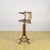 Antique Height-Adjustable Swivel Barber Chair in Curved Beech, 1920s For Sale - Image 4 of 9