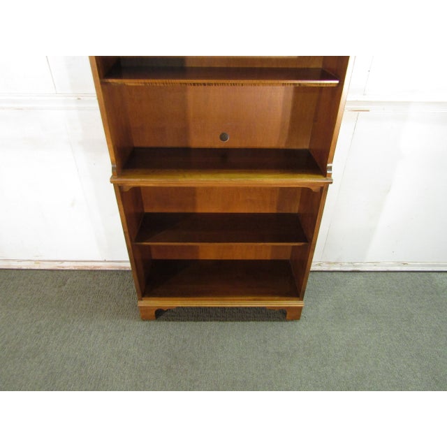 Hitchcock Solid Maple Paint Decorated Bookshelf For Sale - Image 6 of 8