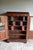 19th-century Dutch mahogany display cabinet, bookcase, china cabinet, shop cabinet, library cabinet. The height is 152 cm....