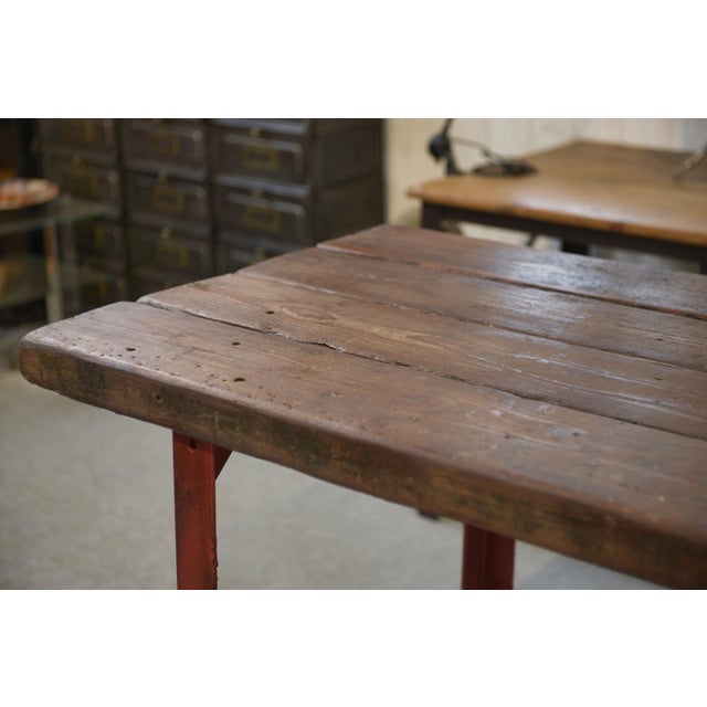 Vintage Industrial Workbench, 1950s For Sale - Image 11 of 15