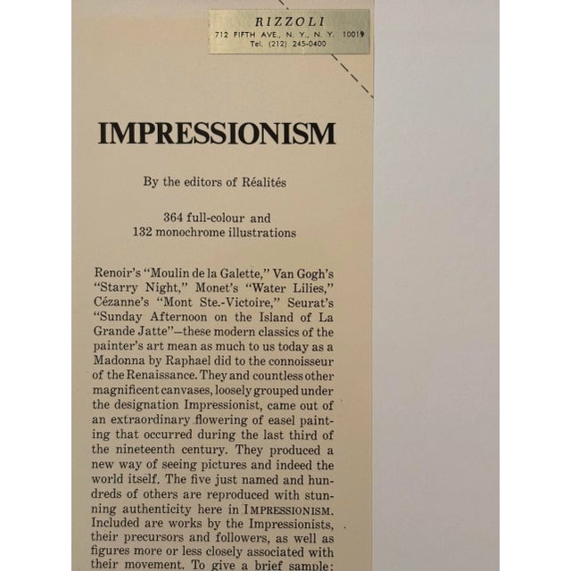 Impressionism, hardcover book with dustjacket. Published in 1973 by Chartwell Books Inc. Printed in Italy. Illustrated,...