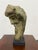 Design Plus Gallery presents a Resin Figural Head Sculpture. This expressive bust has a weathered stone like surface with...