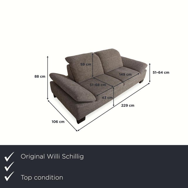Bring a true comfort highlight to your living room with the Willi Schillig two-seater sofa. Its timeless design and subtle...