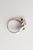 Vintage Sterling Silver Ring With Interlocking Circles, 1960's, Size 8 For Sale In Miami - Image 6 of 10
