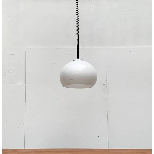 Silver Vintage Italian Space Age Jolly Pendant Lamp by Luigi Massoni for Guzzini For Sale - Image 8 of 18