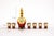 Gold Vintage Murano Glass Liquor Service, 1980s, Set of 7 For Sale - Image 8 of 12