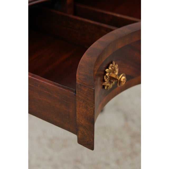 Wood Maitland Smith Flame Mahogany Federal Style Console Table For Sale - Image 7 of 17