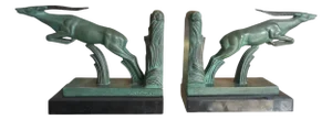 Gazelle Bookends by Max Le Verrier, Set of 2