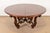 Wood Henredon Italian Provincial Carved Walnut and Burl Wood Pedestal Extension Dining Table, Newly Refinished For Sale - Image 7 of 14
