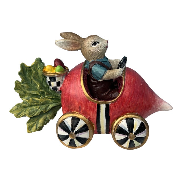 Late 20th Century Baby Rabbit in Radish Mobile Signed Mackenzie Child For Sale