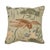 Textile Japanese Schumacher Lotus Garden Pillow in Aqua For Sale - Image 7 of 7