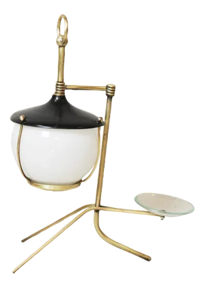 Brass Lantern Table Lamp, 1950s
