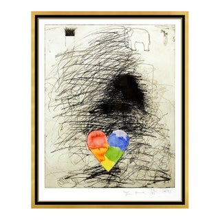 1970s A Girl and Her Dog, State II, Jim Dine For Sale