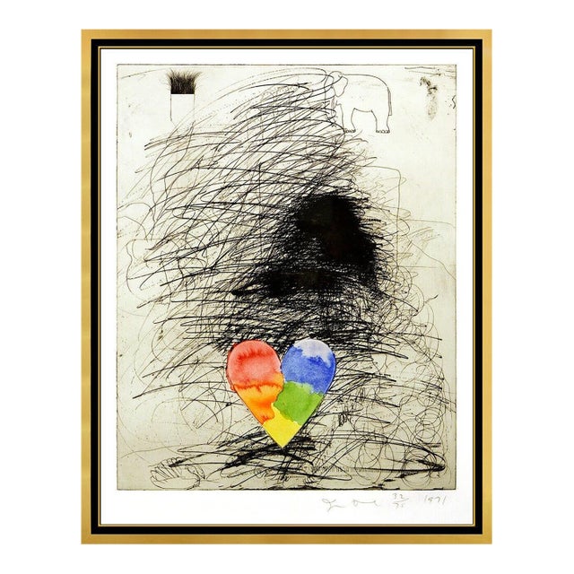 1970s A Girl and Her Dog, State II, Jim Dine For Sale