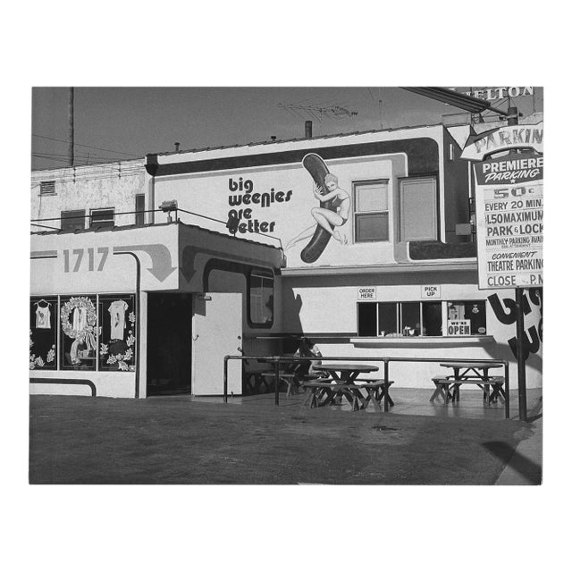 1980 Big Weenie Hollywood Restaurant Photograph by Don Ware For Sale
