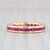 2010s 1.50ctw Ruby Eternity Band 18k Yellow Gold Size 6 Wedding Stackable Ring Spark For Sale - Image 5 of 7