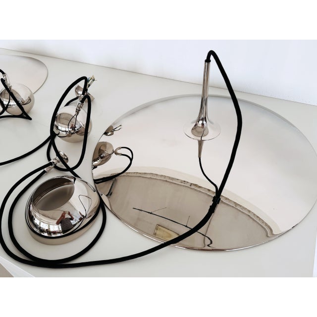Onos 55 Double Pull Pendant with Counter Weights in Nickel by Florian Schulz, 2010s For Sale - Image 13 of 14