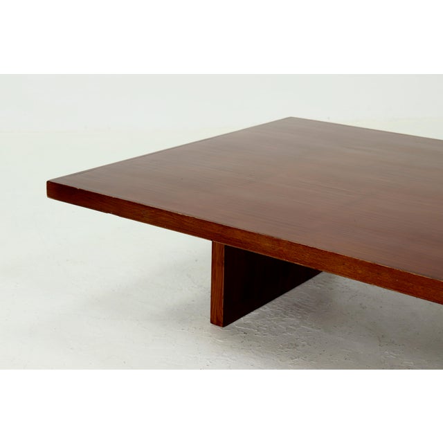 1980s Large Bamboo and Wood Coffee Table attributed to Axel Vervoordt, 1980s For Sale - Image 5 of 14
