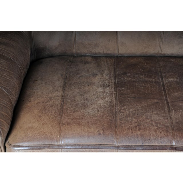 Vintage DS44 Two-Seater Buffalo Leather Sofa from de Sede, 1970s For Sale - Image 18 of 18
