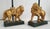 Gold Lamps Gold Leaf Lions & Shades Pair For Sale - Image 8 of 12