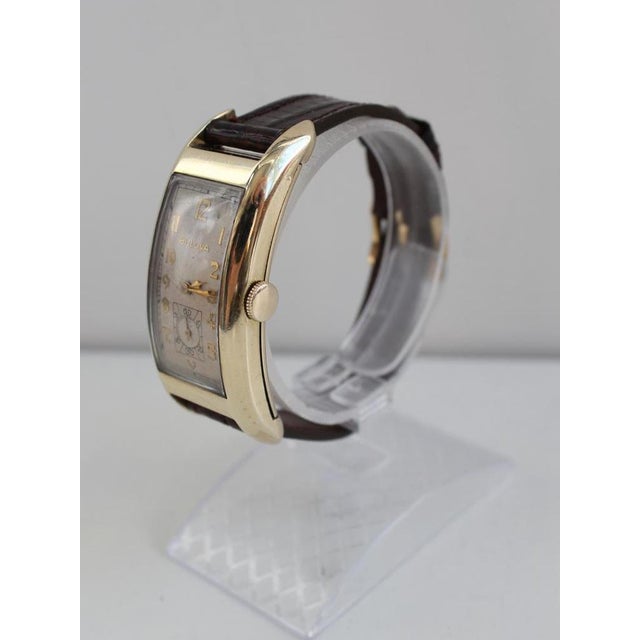Metal Vintage Art Deco Wilson Watch from Bulova, 1940 For Sale - Image 7 of 18