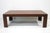 A very well crafted Mid Century mahogany expandable refectory coffee table with sliding ends that pull out and snap into...