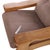Tan A Pair of French Heavy Oak Brutalist Style Open Arm Chairs, C. 1960. For Sale - Image 8 of 8