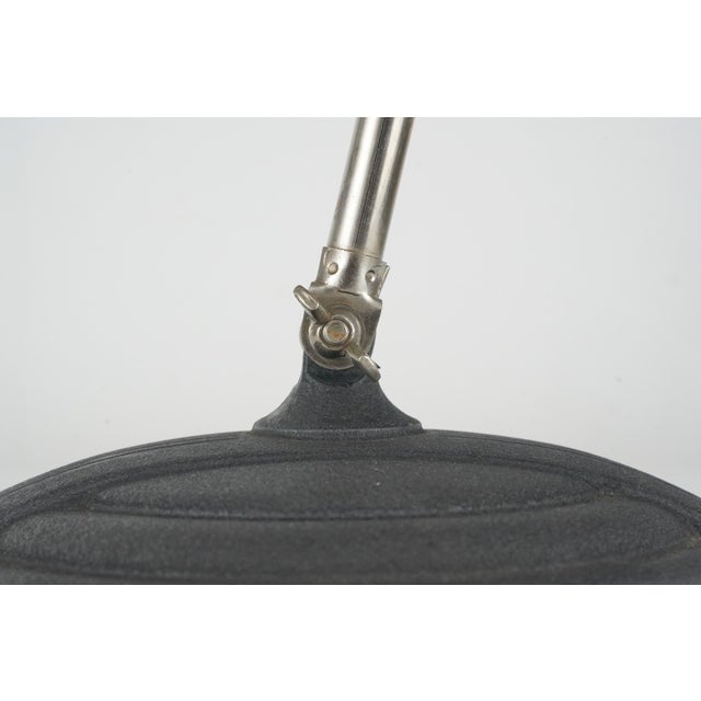 Mid 20th Century Restored Art Deco Industrial Articulating Desk Lamp For Sale - Image 4 of 13