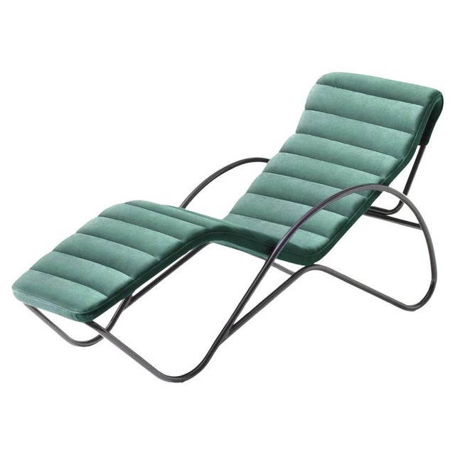 Blue Indochine Chaise Lounge by Charlotte Perriand for Cassina For Sale - Image 8 of 8