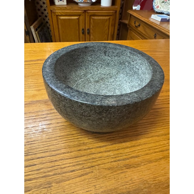 Giant Mortar and Pestle Set Black Marble Polished Italy For Sale - Image 11 of 12