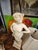 Mid 20th Century Pair of Mid 20th Century Female Figural Marble/Alabaster Carved Table Lamps For Sale - Image 5 of 8