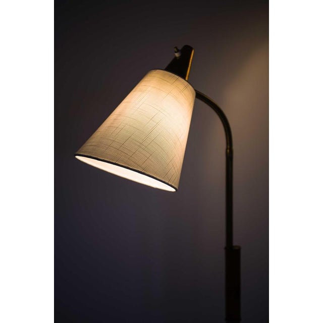 Scandinavian Modern Floor Lamp in Brass, 1950s For Sale - Image 6 of 9